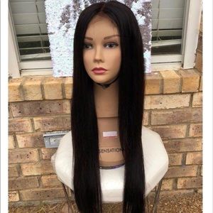 24 Inch Indian lace closure wig